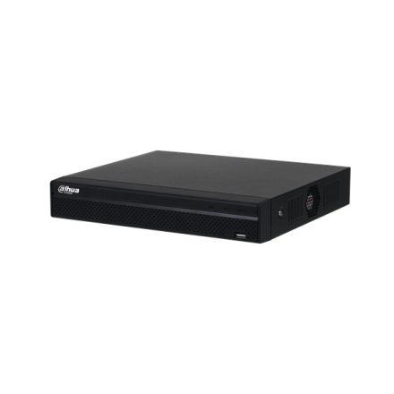 Dahua NVR Rögzítő - NVR4104HS-4KS2L (4K, 4 csatorna, H265, 80Mbps rögzítési sávszélesség, HDMI+VGA, 2xUSB, 1x Sata, AI)