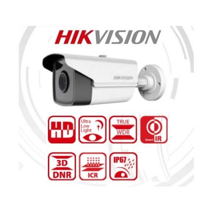 Hikvision 4in1 Analóg csőkamera - DS-2CE16D8T-IT3F (2MP, 2,8mm, kültéri, EXIR60m, IP67, WDR)