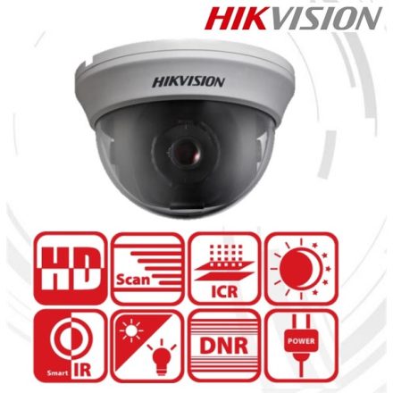 Hikvision 4in1 Analóg dómkamera - DS-2CE56D0T-IRMMF (2MP, 2,8mm, beltéri, IR20m, D&N(ICR), DNR, műanyag)