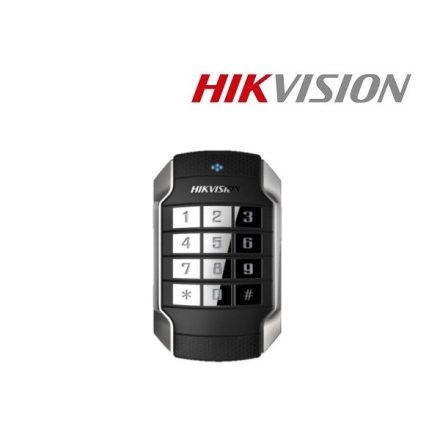 Hikvision RFID kártyaolvasó és kódzár - DS-K1104MK (Mifare (13,56MHz), RS-485/WG26/WG34, IP65, IK10, 12VDC)