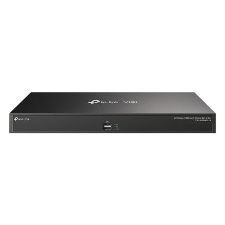 TP-link NVR rögzítő - NVR4032H (32 csatorna; H265+, 8MP, 320Mbps, HDMI, VGA, USB, 4x Sata(max10TB), audio)